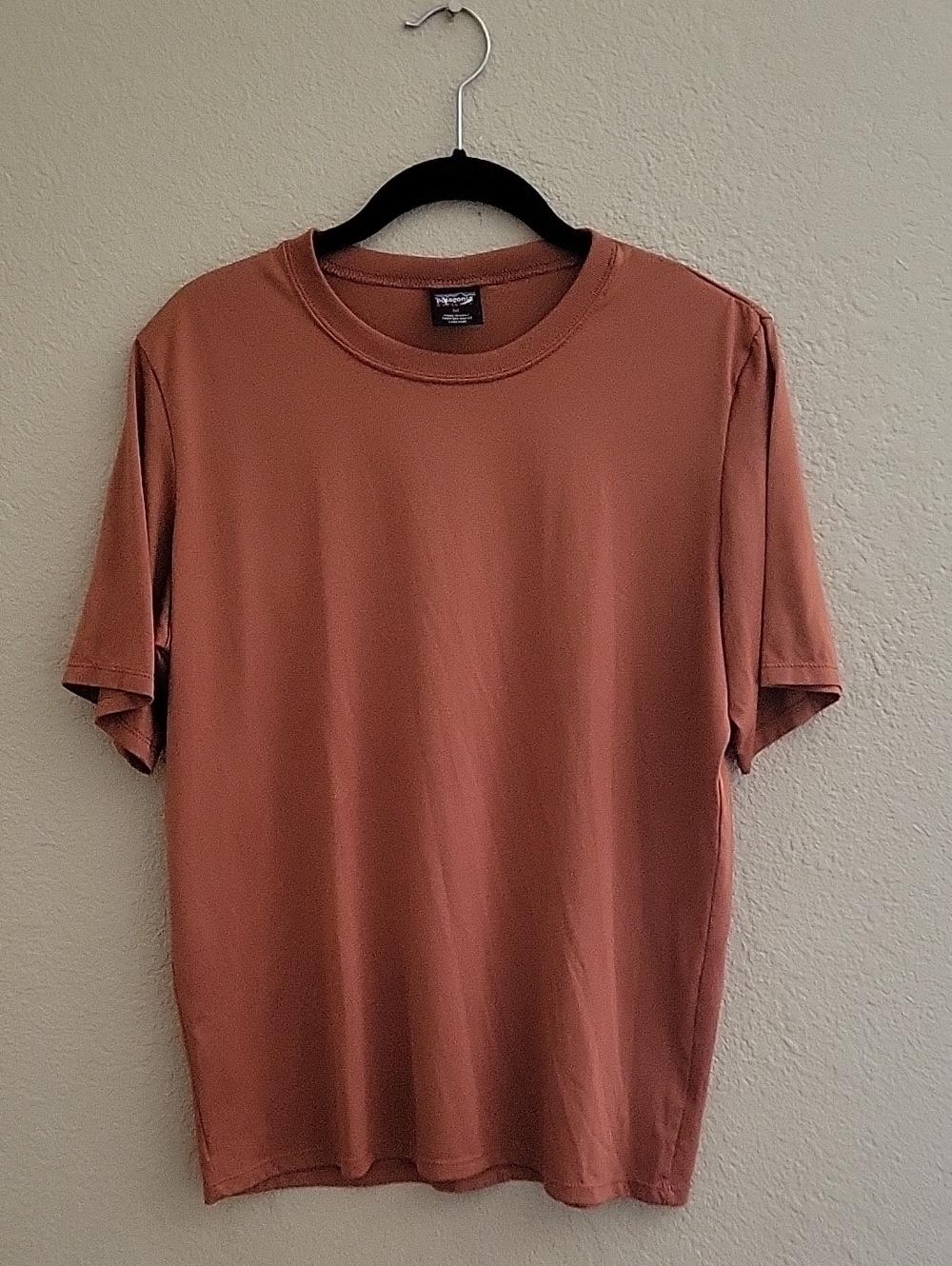 Patagonia Classic Crewneck Short Sleeve Tee in Rust Brown